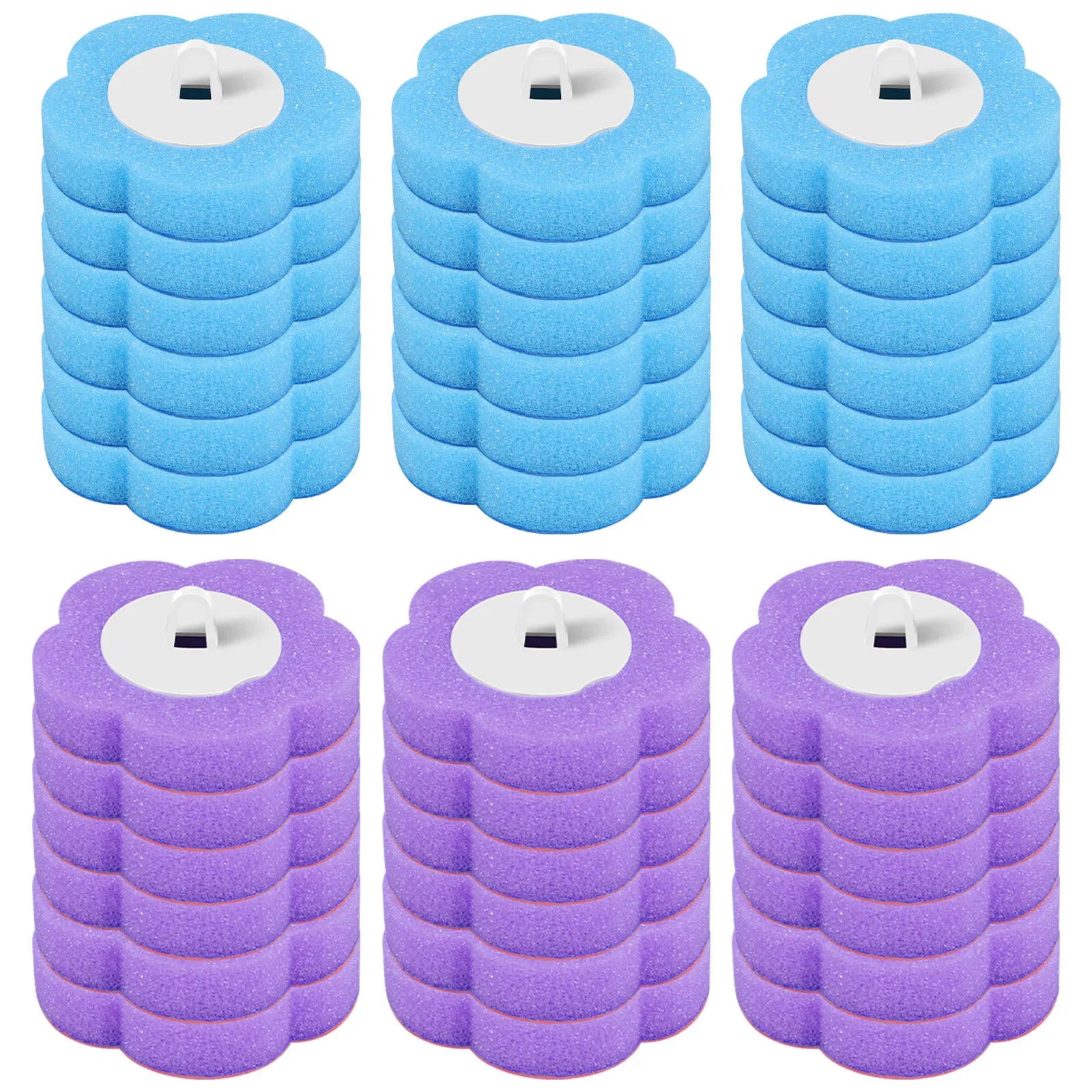 Toilet Brush and Holder Set with Disposable Refills Replacement Head Cleaning Kit Bathroom Cleaning Brush WC Accessories Tool